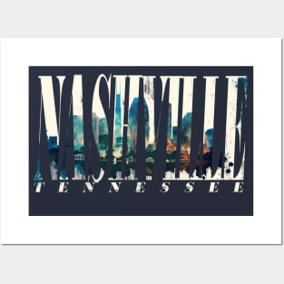 Nashville Skyline No. 5 Posters and Art